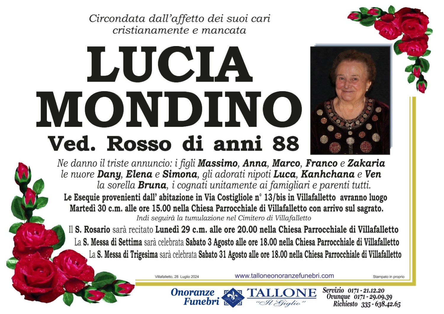 Lucia Mondino<small class='fs-20'><br/>Ved. Rosso</small>